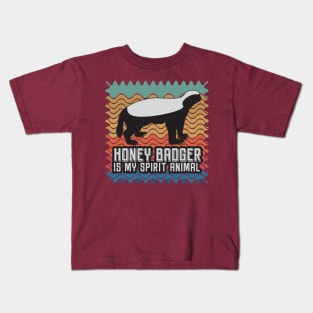 honey badger spirit animal Kids T-Shirt